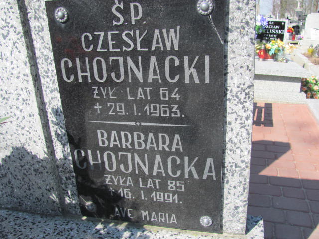 Czesław Chojnacki 1898 Kramsk - Grobonet - Wyszukiwarka osób pochowanych