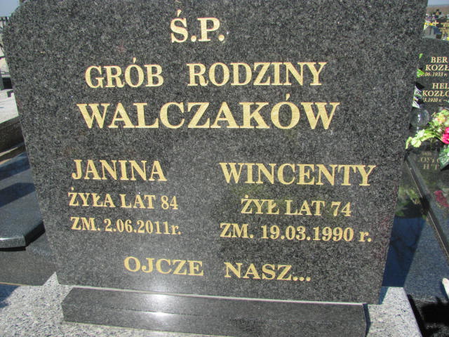 Janina Walczak 1944 Kramsk - Grobonet - Wyszukiwarka osób pochowanych
