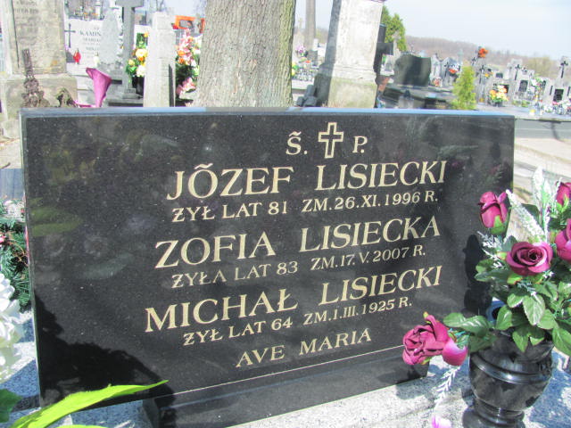 Michał Lisiecki 1861 Kramsk - Grobonet - Wyszukiwarka osób pochowanych