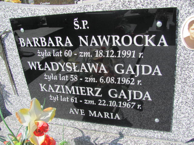 Władysława Gajda 1904 Kramsk - Grobonet - Wyszukiwarka osób pochowanych