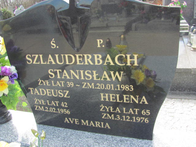 Tadeusz Marceli Szlauderbach 1914 Kramsk - Grobonet - Wyszukiwarka osób pochowanych