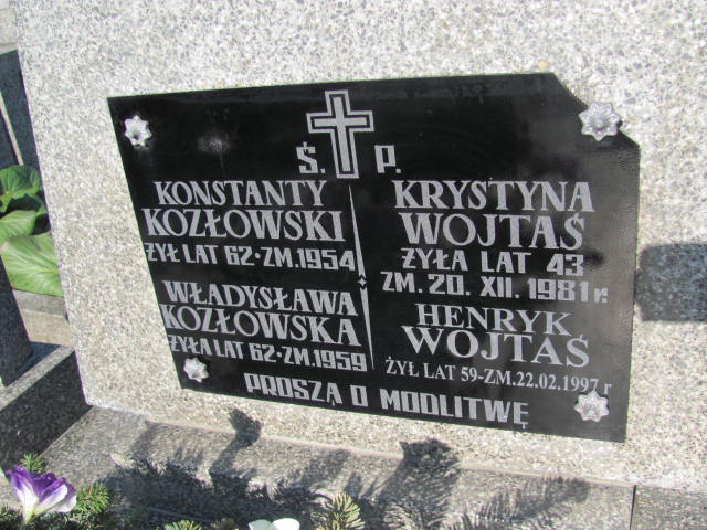 Konstanty Kozłowski 1893 Kramsk - Grobonet - Wyszukiwarka osób pochowanych