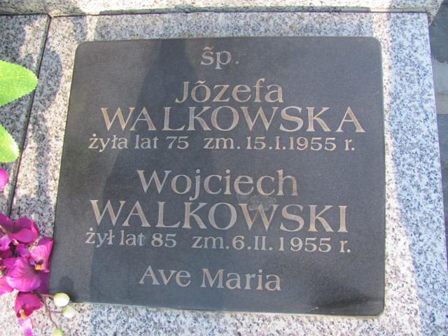 Józefa Walkowska 1880 Kramsk - Grobonet - Wyszukiwarka osób pochowanych