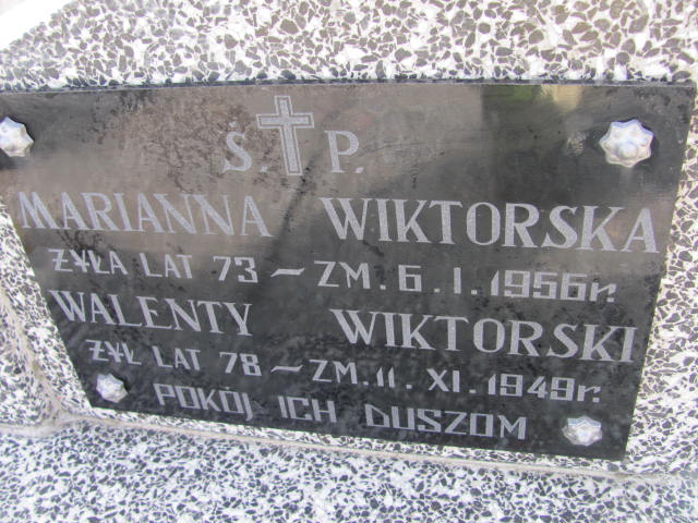 Marianna Wiktorska 1882 Kramsk - Grobonet - Wyszukiwarka osób pochowanych
