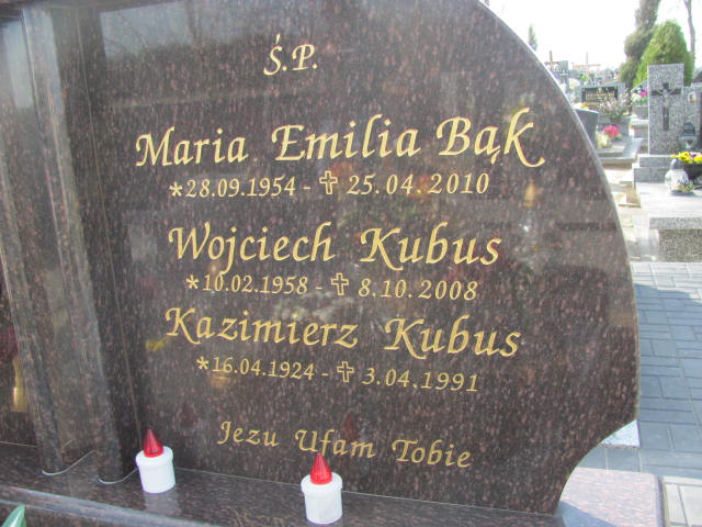 Kazimierz Kubus 1924 Kramsk - Grobonet - Wyszukiwarka osób pochowanych
