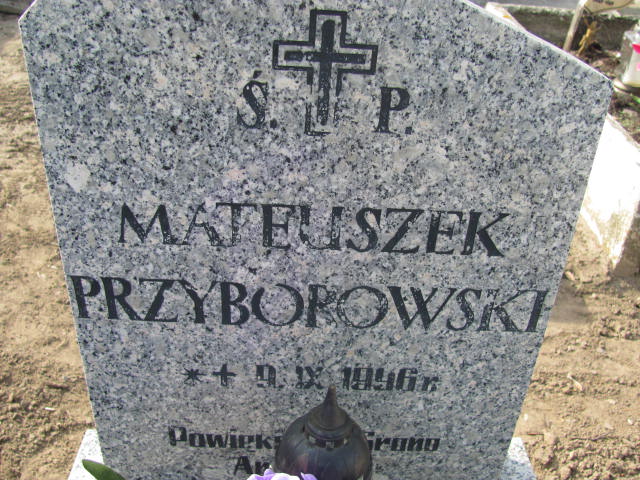 Mateusz Przyborowski 1996 Kramsk - Grobonet - Wyszukiwarka osób pochowanych