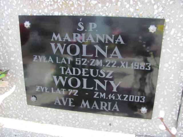 Tadeusz Wolny 1931 Kramsk - Grobonet - Wyszukiwarka osób pochowanych