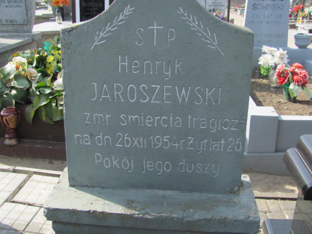 Henryk Jaroszewski 1929 Kramsk - Grobonet - Wyszukiwarka osób pochowanych