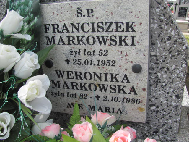 Weronika Markowska 1904 Kramsk - Grobonet - Wyszukiwarka osób pochowanych
