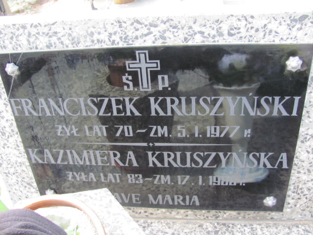 Stanisław Kruszyński 1950 Kramsk - Grobonet - Wyszukiwarka osób pochowanych