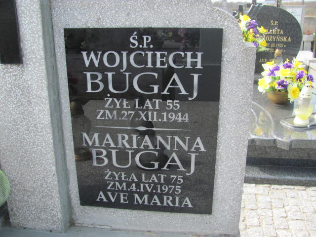 Marianna Bugaj 1900 Kramsk - Grobonet - Wyszukiwarka osób pochowanych