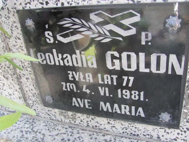 Leokadia Golon 1904 Kramsk - Grobonet - Wyszukiwarka osób pochowanych