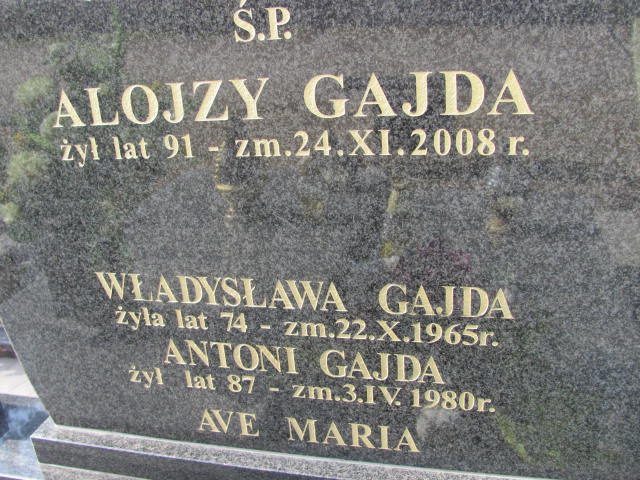 Antoni Gajda 1893 Kramsk - Grobonet - Wyszukiwarka osób pochowanych