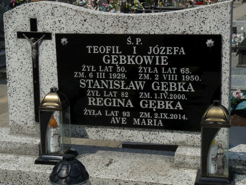 Grób Stanisław Gębka