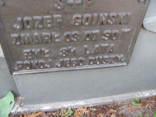 Józefa Goińska 1877 Kramsk - Grobonet - Wyszukiwarka osób pochowanych