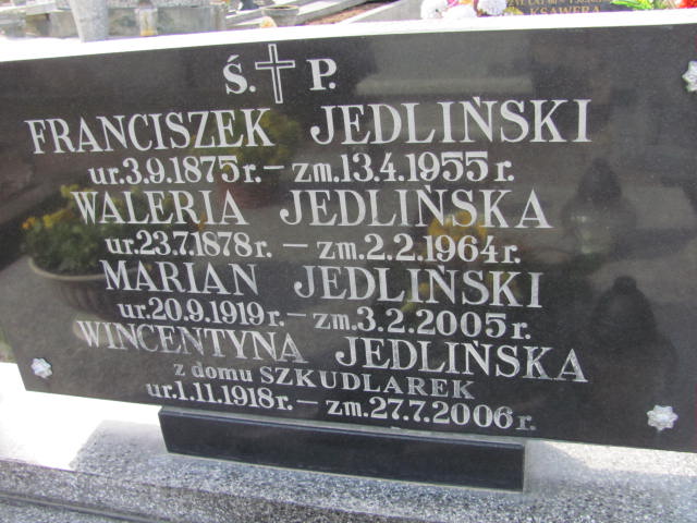 Franciszek Jedliński 1875 Kramsk - Grobonet - Wyszukiwarka osób pochowanych