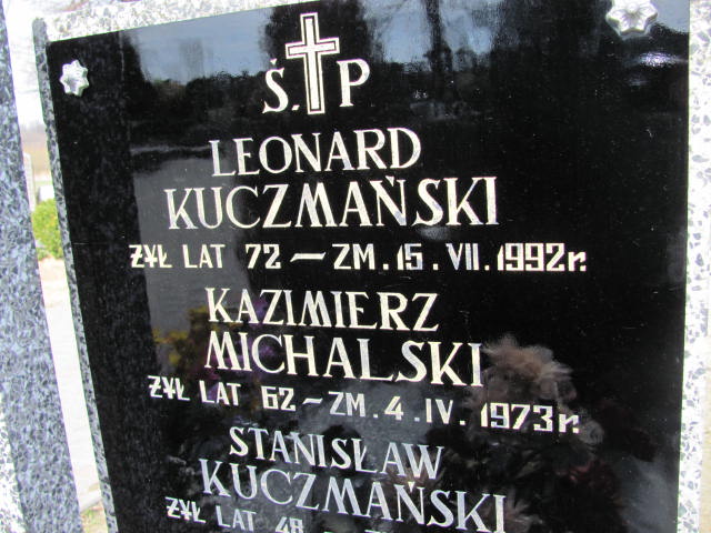 Jan Kuczmański 1949 Kramsk - Grobonet - Wyszukiwarka osób pochowanych