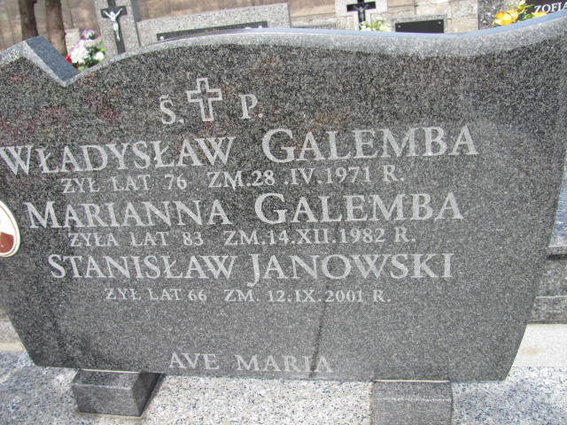 Marianna Galemba 1904 Kramsk - Grobonet - Wyszukiwarka osób pochowanych
