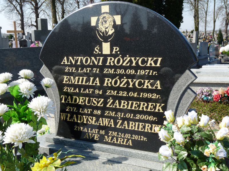 Władysława Żabierek 1925 Kramsk - Grobonet - Wyszukiwarka osób pochowanych