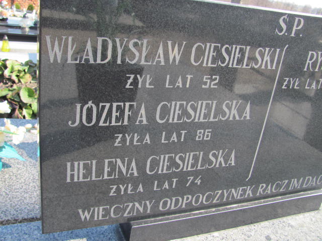 Józefa Ciesielska 1891 Kramsk - Grobonet - Wyszukiwarka osób pochowanych