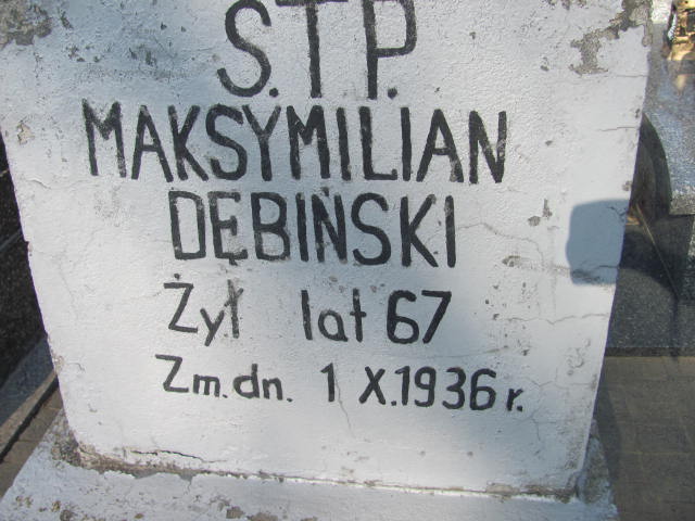 Maksymilian Dębiński 1869 Kramsk - Grobonet - Wyszukiwarka osób pochowanych