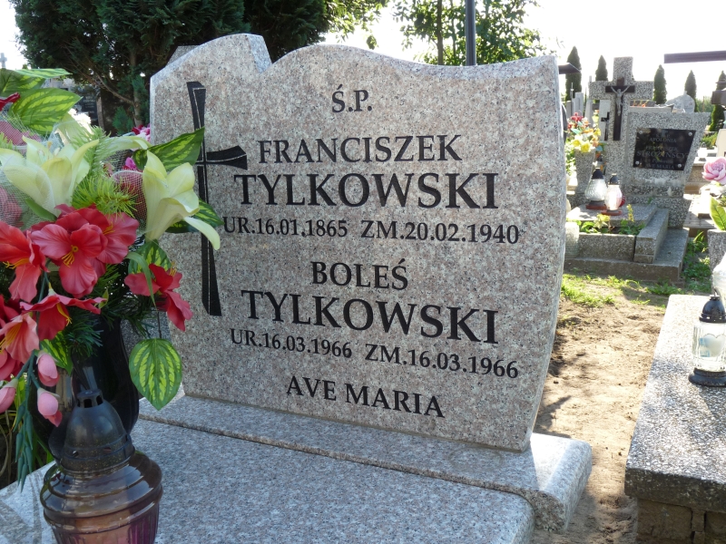 Franciszek Tylkowski 1865 Kramsk - Grobonet - Wyszukiwarka osób pochowanych