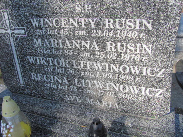 Wincenty Rusin 1895 Kramsk - Grobonet - Wyszukiwarka osób pochowanych