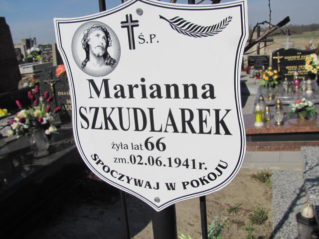 Marianna Szkudlarek 1875 Kramsk - Grobonet - Wyszukiwarka osób pochowanych
