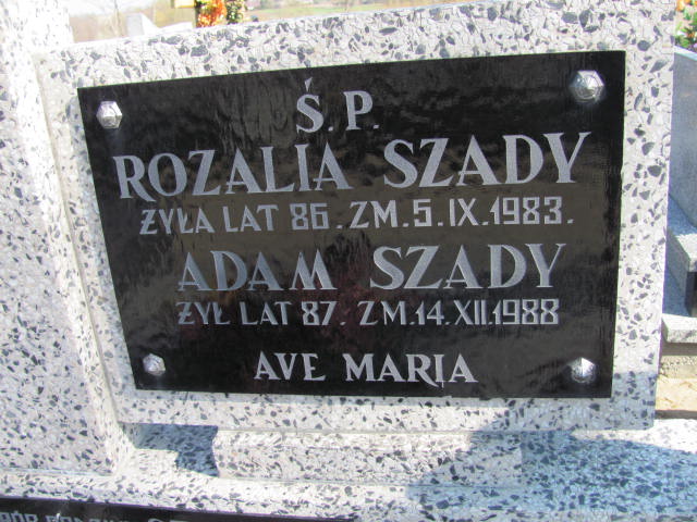 Adam Szady 1901 Kramsk - Grobonet - Wyszukiwarka osób pochowanych