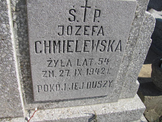 Józefa Chmielewska 1888 Kramsk - Grobonet - Wyszukiwarka osób pochowanych
